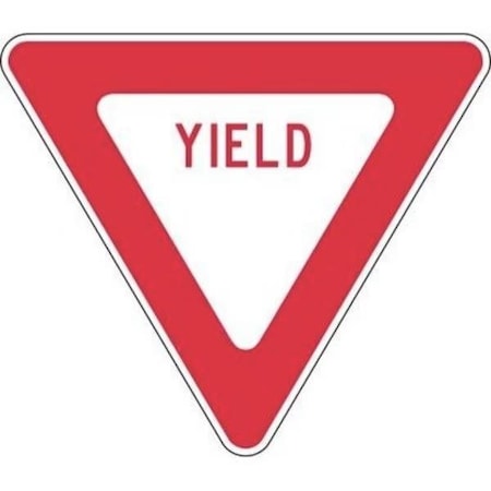 Accuform TRAFFIC SIGNS YIELD 36 in  X 36 in  HIGH FRR426HP